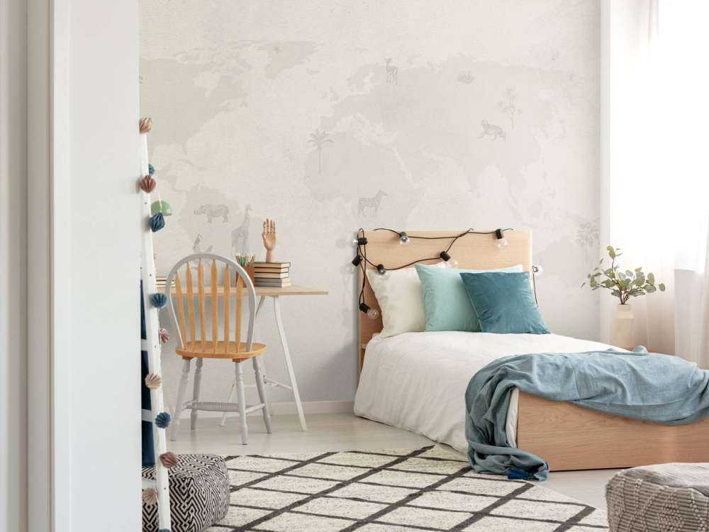 Verdenskart skisse grønn